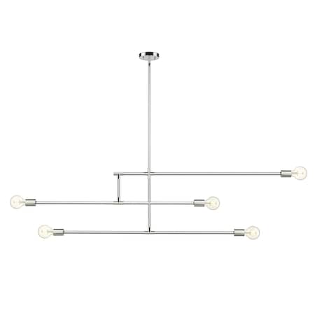 Z-Lite Modernist 5 Light Chandelier, Chrome 731-5CH